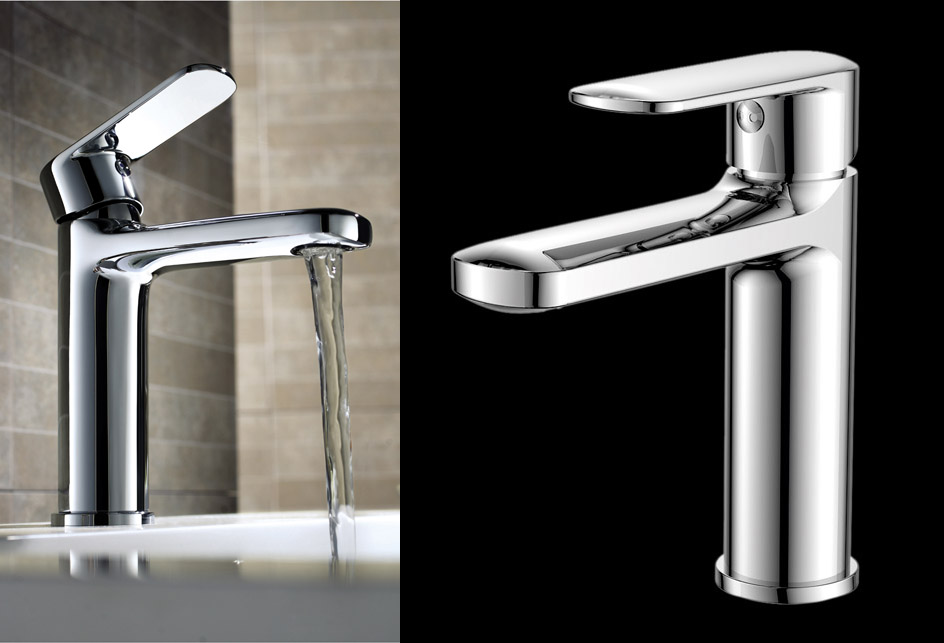 Waschbecken Waschtisch armatur Wasser hahn Einhebel Einhand mischer